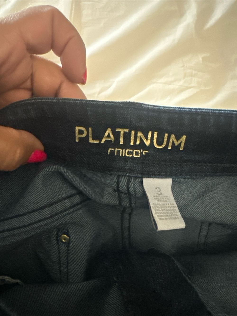 Women's Dark  blue  Chicos size 4